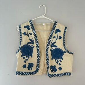 Western Style Embroidered Vest